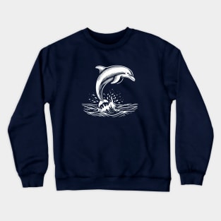 Dolphin Jumping Crewneck Sweatshirt
